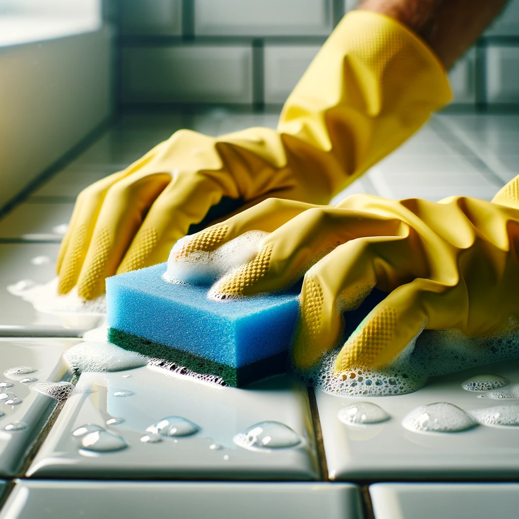 Cleaning tiles